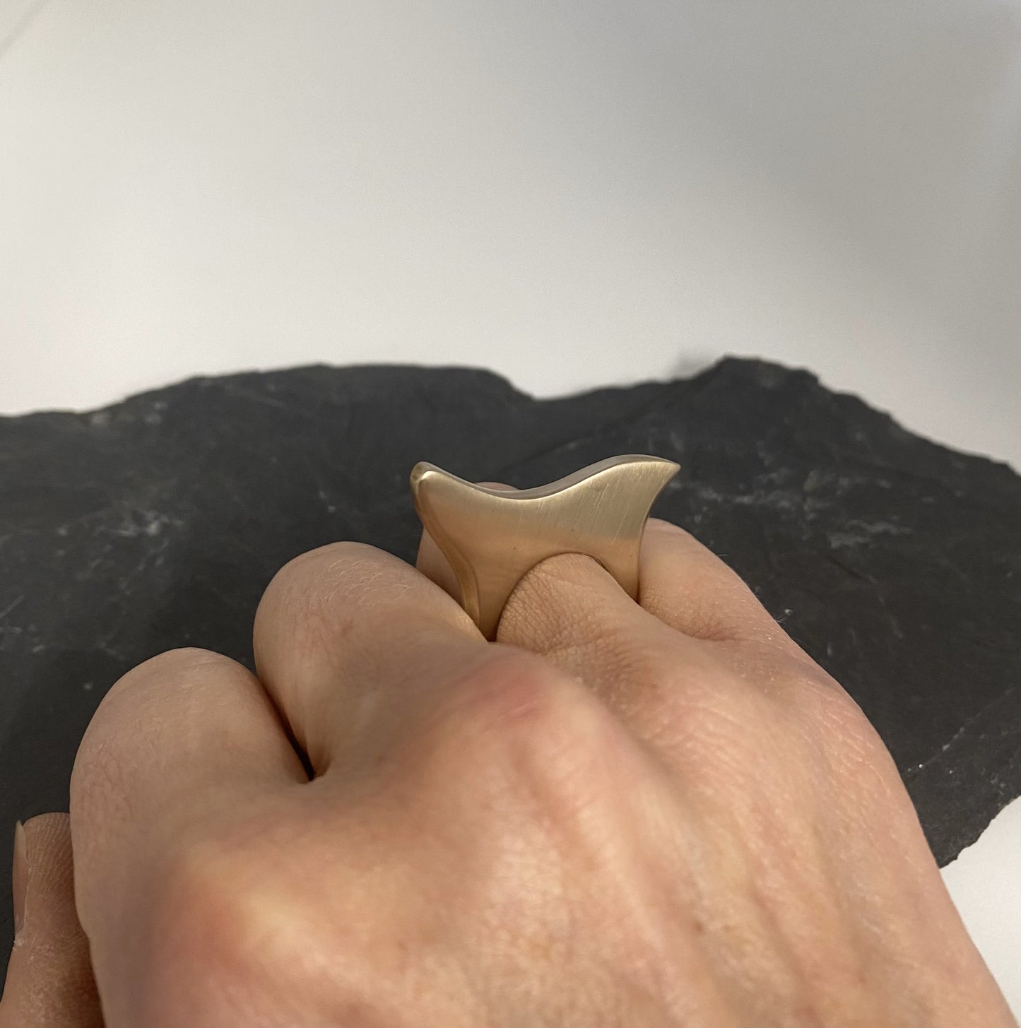 Bronze Stacker Wave Ring